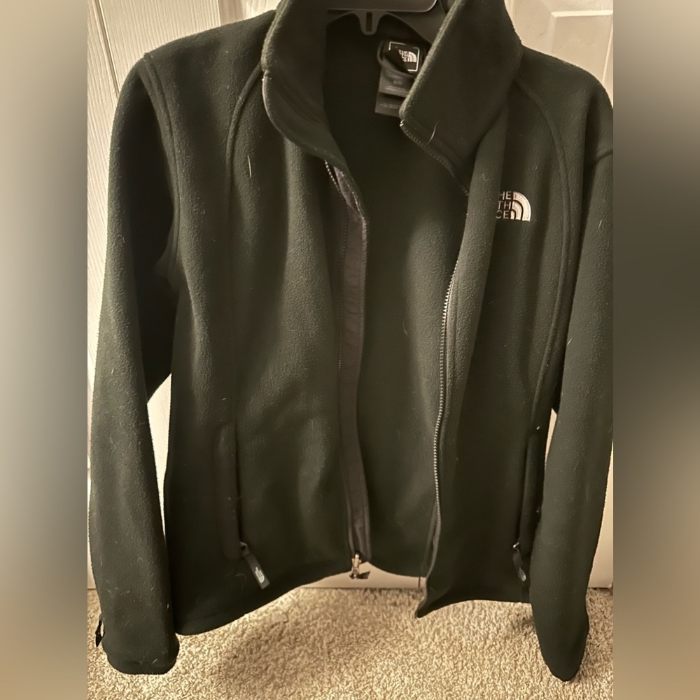 North face fleece zip up jacket medium